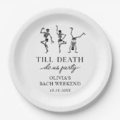 Assiettes En Carton Till Death Do Us Party Bachelorette Week-end (Devant)