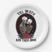Assiettes En Carton 'Till Death Papier Plaques (Devant)