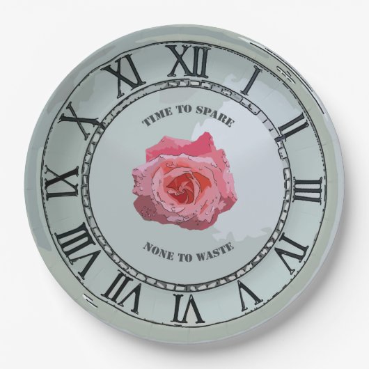 Assiettes En Carton Time to Spare (Devant)