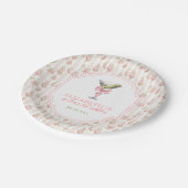 Assiettes En Carton 'Tini Bit Ancien Martini Coquette Anniversaire (Angle)