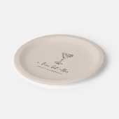 Assiettes En Carton Tini Bit Ancienne fête d'anniversaire personnalisé (Angle)