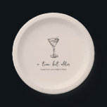 Assiettes En Carton Tini Bit Ancienne fête d'anniversaire personnalisé<br><div class="desc">Servez-vous avec style avec ces assiettes personnalisées en papier avec un design minimaliste en martini dessiné à la main. Conçues pour correspondre à un thème de fête "Tini Bit Older", ces plaques peuvent être customisées avec votre choix de texte, de couleurs et de polices. Un détail chic et fonctionnel qui...</div>