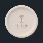 Assiettes En Carton Tini Bit Ancienne fête d'anniversaire personnalisé<br><div class="desc">Servez-vous avec style avec ces assiettes personnalisées en papier avec un design minimaliste en martini dessiné à la main. Conçues pour correspondre à un thème de fête "Tini Bit Older", ces plaques peuvent être customisées avec votre choix de texte, de couleurs et de polices. Un détail chic et fonctionnel qui...</div>