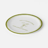 Assiettes En Carton "Tini Bit Longer" Dirty Martini Olive Enterrée de  (Angle)