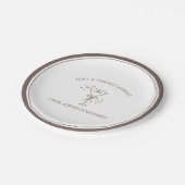 Assiettes En Carton "Tini Bit Longer" Espresso Martini Enterrement de (Angle)