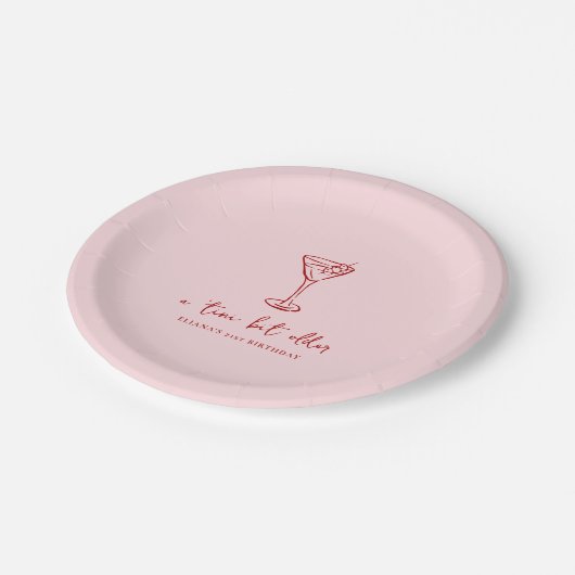 Assiettes En Carton Tini Bit Older Personalized Birthday Party (Angle)