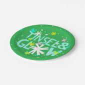 Assiettes En Carton Tinsel & Glow (Angle)