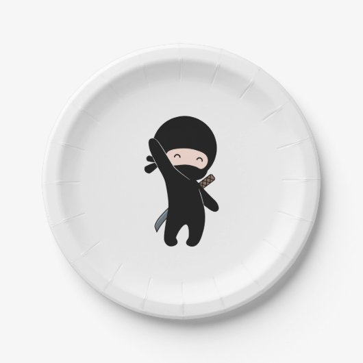 Assiettes En Carton Tiny Happy Ninja (Devant)