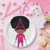 Assiettes En Carton Tiny Tamara TT rose joyeuse collection d'anniversa (Fête)