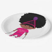 Assiettes En Carton Tiny Tamara TT rose joyeuse collection d'anniversa (Angle)