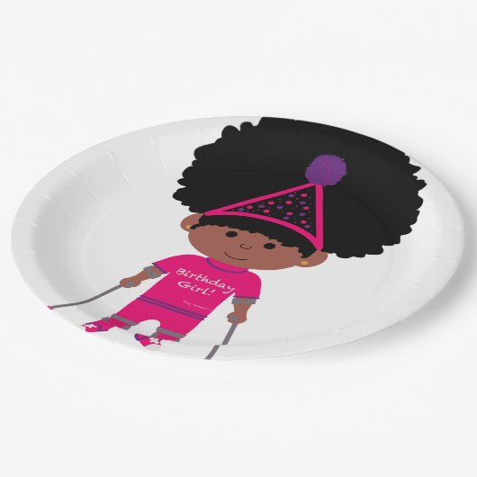 Assiettes En Carton Tiny Tamara TT rose joyeuse collection d'anniversa (Angle)