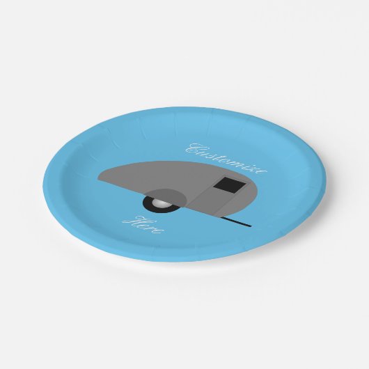 Assiettes En Carton Tiny Teardrop Trailer Thunder_Cove (Angle)