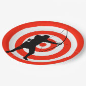 Assiettes En Carton Tir à l'arc Design Papier Plaque (Angle)