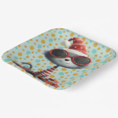 Assiettes En Carton Tis The Season Quirky Cat Paper Plate (Angulaire)