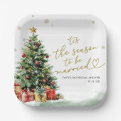 Assiettes En Carton Tis the Season to be Married Bridal Shower (Recto)