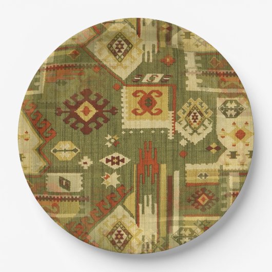 Assiettes En Carton tissu tribal amérindien I + vos idées (Devant)