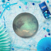 Assiettes En Carton Titan de la lune de Saturne (Fête)