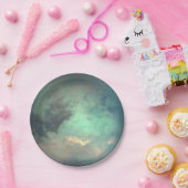 Assiettes En Carton Titan de la lune de Saturne (Fête)