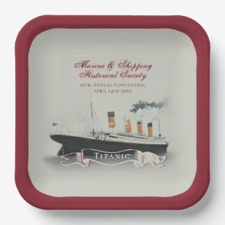 Assiettes En Carton  Titanic, événement
