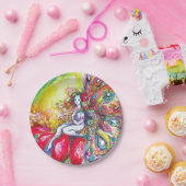 ASSIETTES EN CARTON TITANIE ASSIS SUR UNE FLEURS ROUGE (Fête)