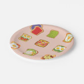 Assiettes En Carton Toast Brunch (Angle)