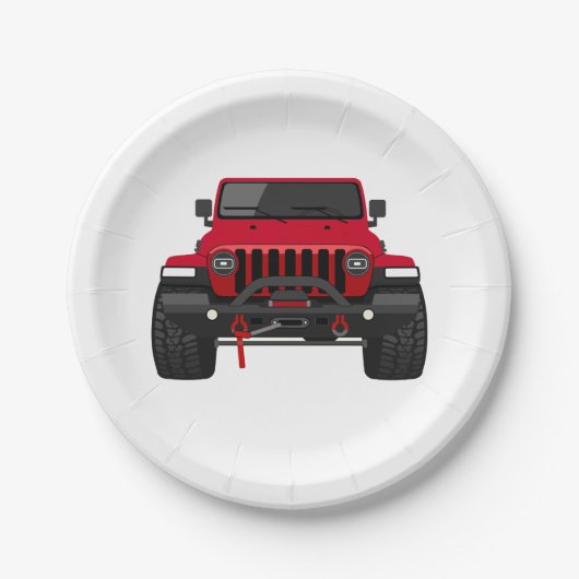 Assiettes En Carton Toby le rouge (Devant)