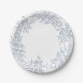 Assiettes En Carton Toile de Jouy (Devant)