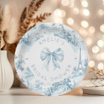Assiettes En Carton Toile de Jouy Douche romantique romantique<br><div class="desc">Toile de Jouy Douche romantique française nuptiale Plaques en papier Articles correspondants disponibles.</div>