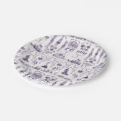 Assiettes En Carton Toile mobile Mardi Gras (Angle)