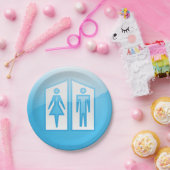 Assiettes En Carton Toilettes Plaques de papier à icône (Fête)