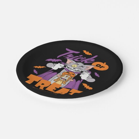 Assiettes En Carton Tom & Jerry | Tricoter ou traiter (Angle)