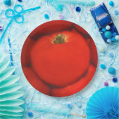 Assiettes En Carton Tomates de jardin à la maison rouge juteuse (Fête)
