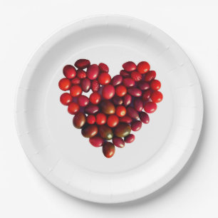 Assiettes En Carton Tomates Heart