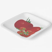 Assiettes En Carton Tomates rouges mûres (Angulaire)