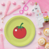 Assiettes En Carton Tomato rouge (Fête)