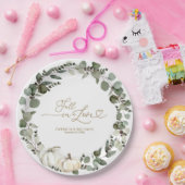 Assiettes En Carton Tombe en amour Mariage Citrouille de verdure (Fête)