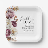 Assiettes En Carton Tomber amoureux Mariage Automne Bourgogne Enterrem (Recto)