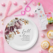 Assiettes En Carton tomber amoureux | Mariage d'automne floral de Bour (Fête)