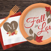 Assiettes En Carton Tomber dans l'amour