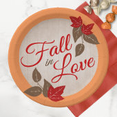 Assiettes En Carton Tomber dans l'amour