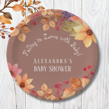 Tomber dans l'amour Baby shower d'automne fleuri