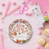 Assiettes En Carton Tombez amoureux Floral Automnal BRIDAL SHOWER (Fête)