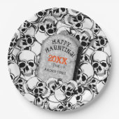 Assiettes En Carton Tombstone et Skulls ID216 (Devant)