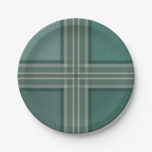 Assiettes En Carton Tons verts