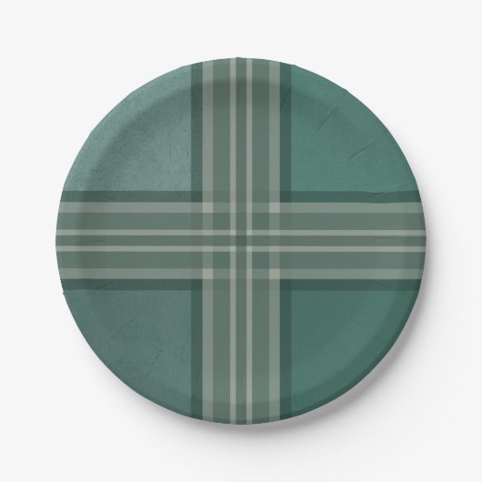 Assiettes En Carton Tons verts (Devant)