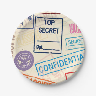 Assiettes En Carton Top secret - gardez