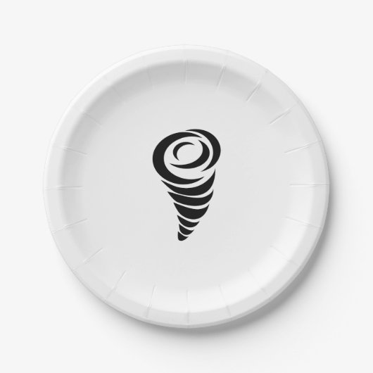 Assiettes En Carton Tornade (Devant)