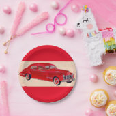 Assiettes En Carton Torpille rouge Pontiac (Fête)