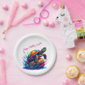Assiettes En Carton Tortue colorée (Fête)