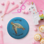 Assiettes En Carton Tortue de mer (Fête)